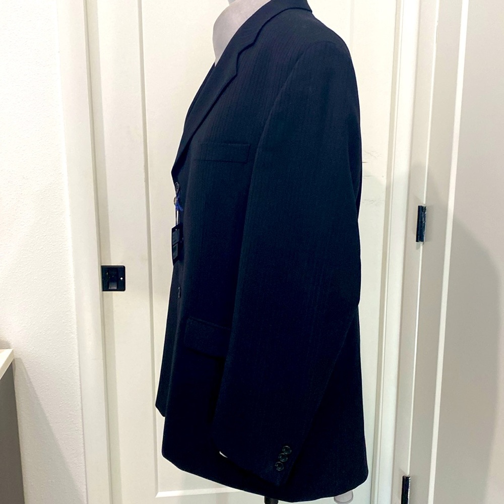 NWT Alexandre London Pure Wool Navy Blazer / Sports Coat |Size 46 Regular - Picture 5 of 15